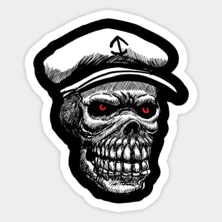 Skull Navy Sticker